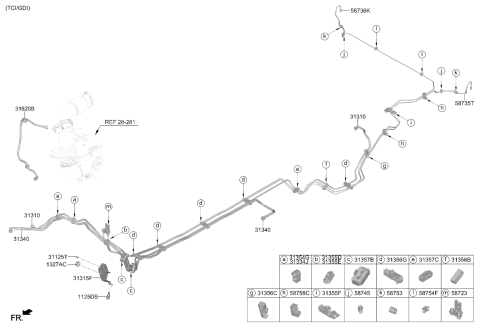 2025 Kia Sorento Connector Assembly-Brake Diagram for 58723T1000