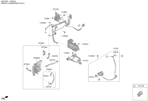 2025 Kia EV6 Korean made Air Condition System-Cooler Line Diagram 2