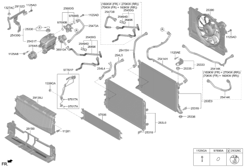 2024 Kia EV6 RESERVOIR TANK Diagram for 25431CV200
