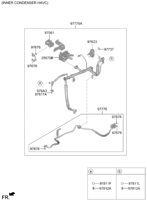 2022 Kia EV6 Air Condition System-Cooler Line Diagram 6