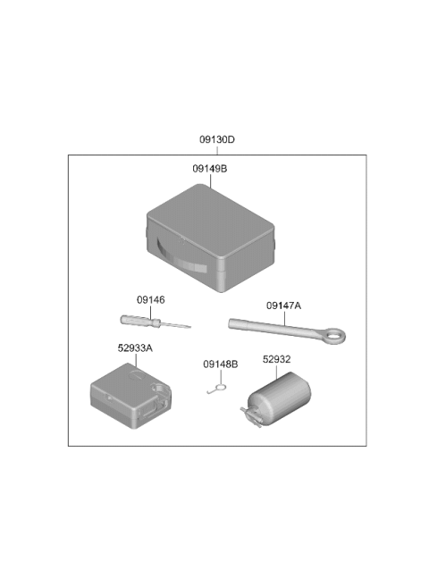 2024 Kia EV6 SET-TIRE MOBILITY KI   Diagram for 09130CV300