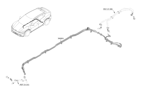 2022 Kia EV6 Traction Motor & GDU Diagram 2