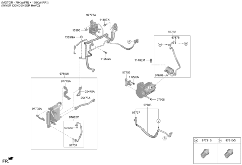 2022 Kia EV6 Air Condition System-Cooler Line Diagram 4