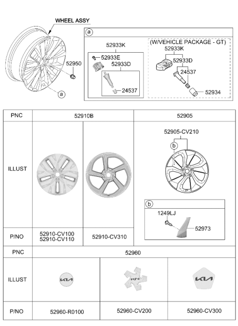 2023 Kia EV6 VALVE-TPMS Diagram for 52940BV100