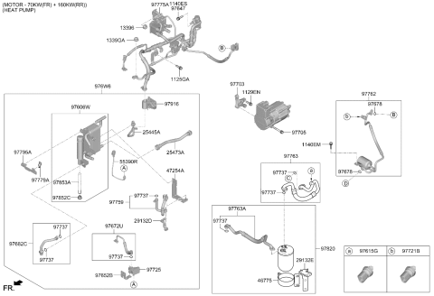2022 Kia EV6 ACCUMULATOR ASSY-A/C Diagram for 97805CV500