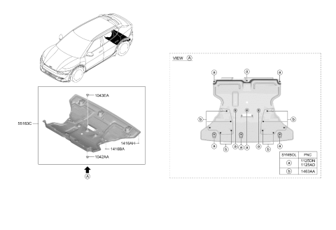 2022 Kia EV6 Rear Suspension Control Arm Diagram 3