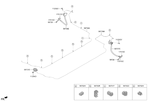 2025 Kia EV6 US Georgia Made Brake Fluid Line Diagram 2