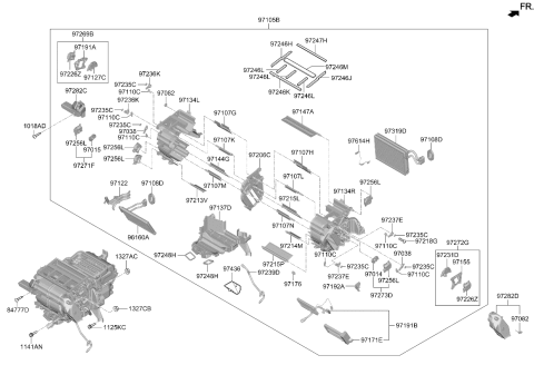 2026 Kia EV6 A/C Thermistor Assembly Diagram for 97143R0000