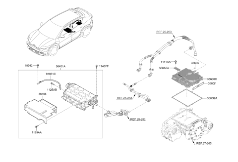 2025 Kia EV6 US Georgia Made Electronic Control Diagram 2
