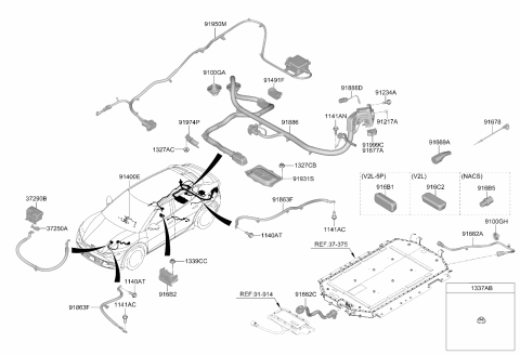 2025 Kia EV6 Cap Diagram for 91691PI080