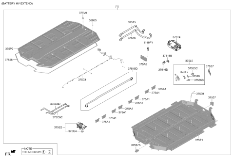 2025 Kia EV6 BOX ASSY-FUSE Diagram for 375S2GI900