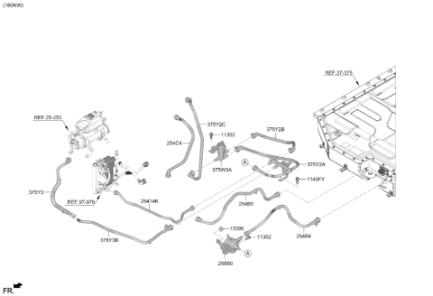 2025 Kia EV6 US Georgia Made Cooling System Diagram 3