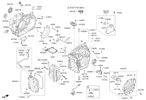 2025 Kia Sportage BRACKET ASSY-TRANSAX Diagram for 452113D510