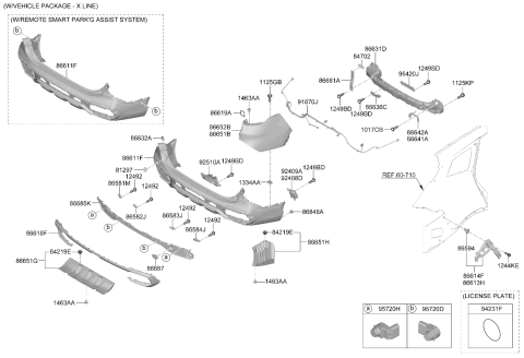 2025 Kia Sportage Hybrid Rear Bumper Diagram 2