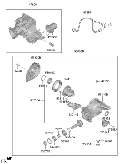 2023 Kia Sportage Oil Seal Diagram for 530684G100