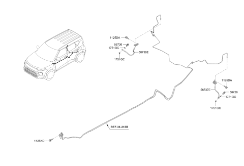 2025 Kia Soul Brake Fluid Line Diagram 2