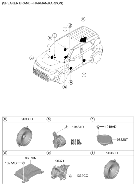 2025 Kia Soul Speaker Diagram 2