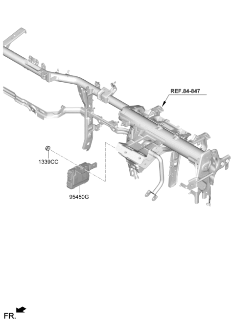 2020 Kia K900 Steering Column & Shaft Diagram 2