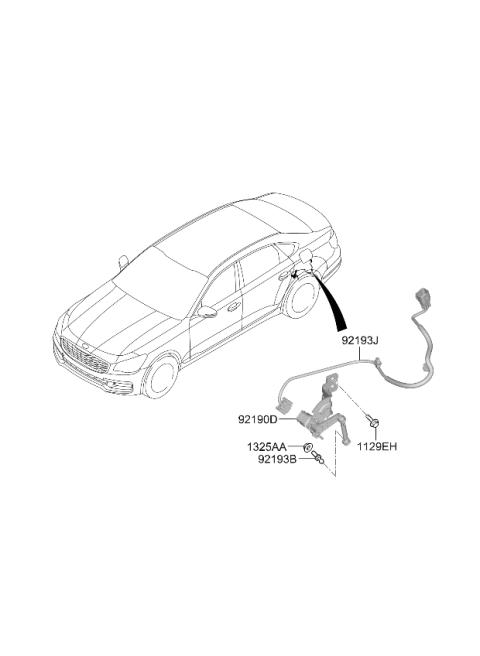 2020 Kia K900 Head Lamp Diagram 2