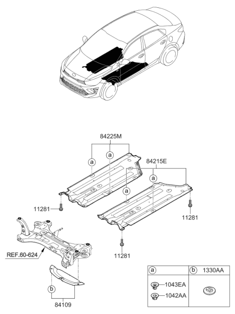 2021 Kia Rio Isolation Pad & Plug Diagram 2