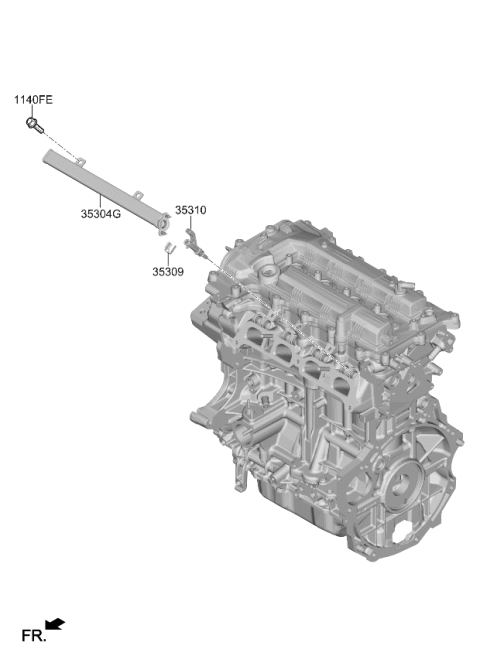 2020 Kia Rio Throttle Body & Injector Diagram 2