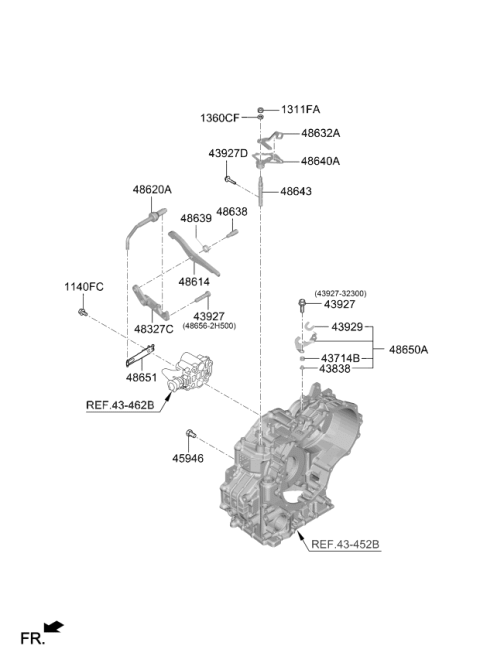 2020 Kia Rio Transaxle Brake-Auto Diagram 2