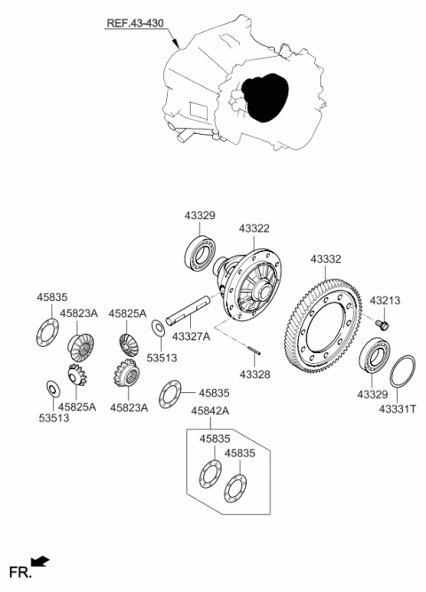 2019 Kia Rio Transaxle Gear-Manual Diagram 2