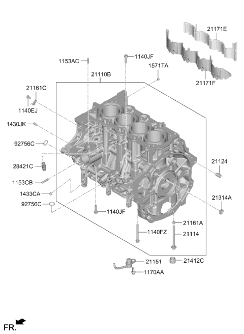 2020 Kia Rio Cylinder Block Diagram 2