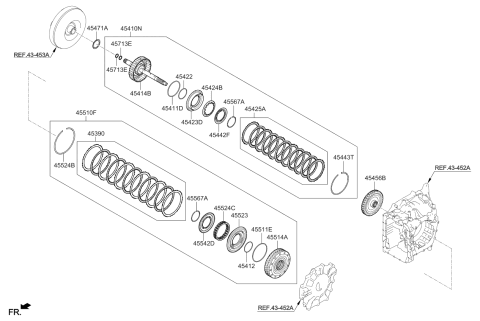2020 Kia Rio Transaxle Clutch-Auto Diagram 3