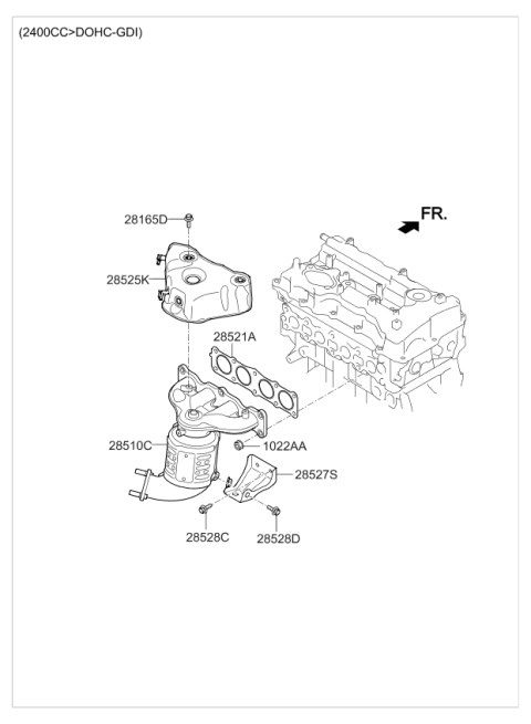 2019 Kia Optima Exhaust Manifold Diagram 3