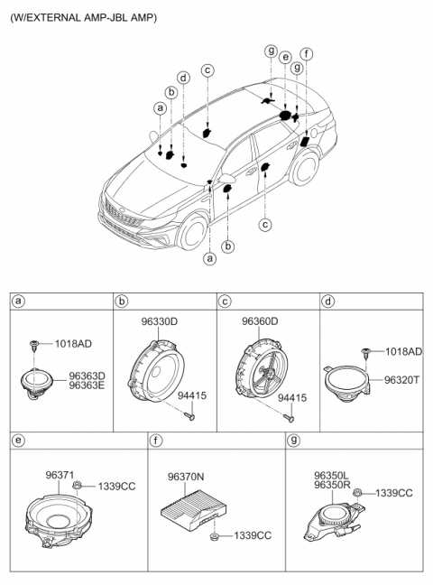 2019 Kia Optima Speaker Diagram 2