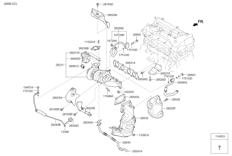 2019 Kia Optima Exhaust Manifold Diagram 2