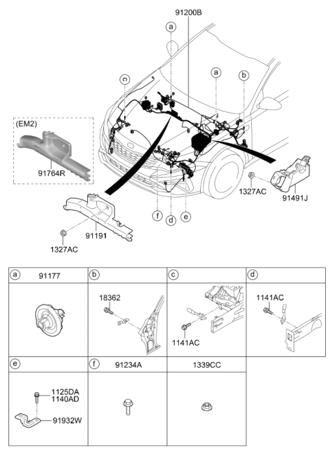 2019 Kia Optima Front Wiring Diagram 2
