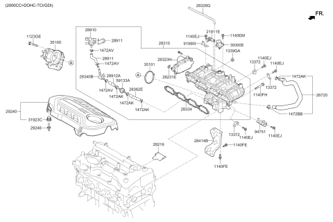 2019 Kia Optima Intake Manifold Diagram 4