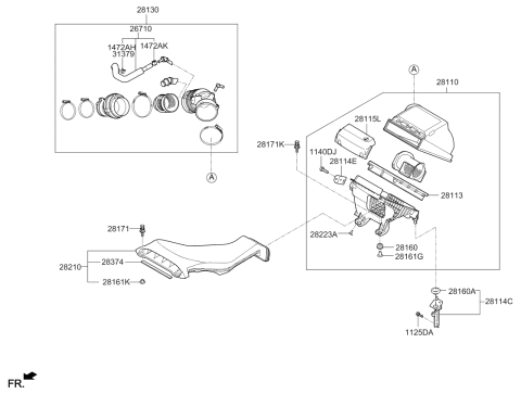 2019 Kia Optima Air Cleaner Diagram 5