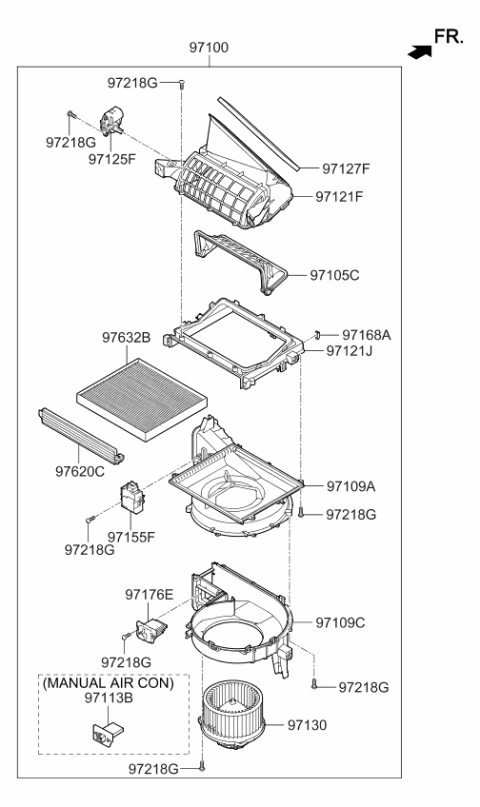 2019 Kia Optima Heater System-Heater & Blower Diagram 2