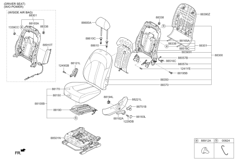 2020 Kia Optima Front Seat Diagram 3