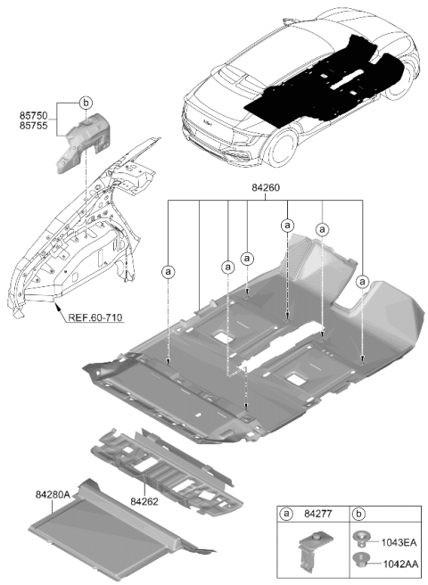 2023 Kia EV6 Fastener-Magic Tape Diagram for 1497230050