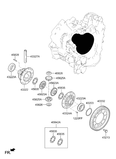 2025 Kia Niro Transaxle Gear-Manual Diagram 2
