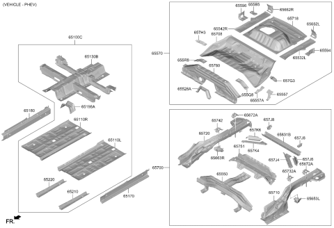 2025 Kia Niro Floor Panel Diagram 2