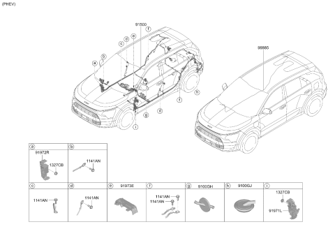 2025 Kia Niro Floor Wiring Harness Diagram 2