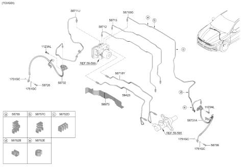 2025 Kia K5 Brake Fluid Line Diagram 2