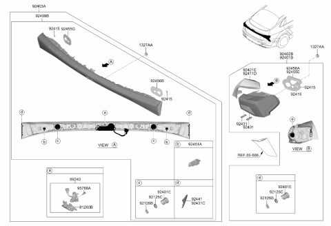 2025 Kia K5 MOISTURE ABSORBENT Diagram for 92125L8050