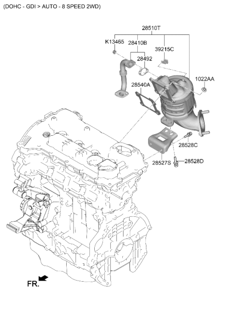 2025 Kia K5 Exhaust Manifold Diagram 2