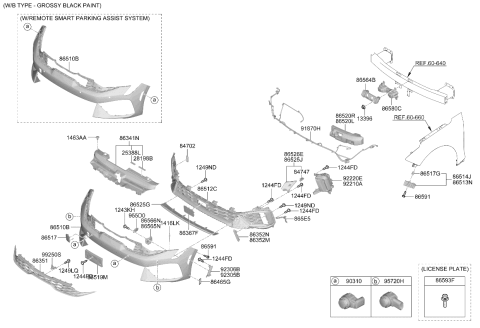 2025 Kia K5 LAMP ASSY-FR FOG,RH Diagram for 92202L2600