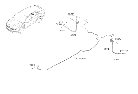 2025 Kia K5 Brake Fluid Line Diagram 3