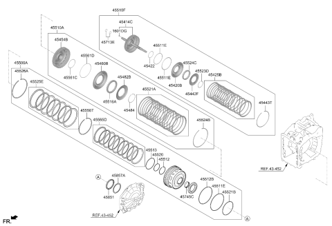 2025 Kia K5 PISTON ASSY-OVER DRI Diagram for 454204G600