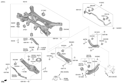 2026 Kia K5 ARM COMPLETE-REAR UP Diagram for 55120L1100