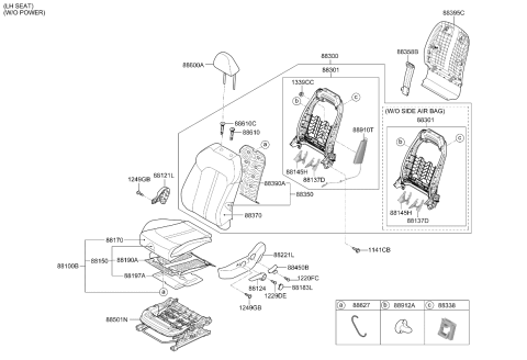 2025 Kia K5 Front Seat Diagram 3