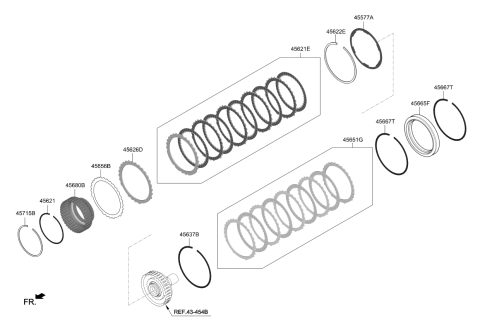 2018 Kia Stinger Transaxle Brake-Auto Diagram 2